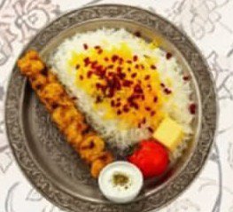 دجاج تيكا بالزعفران مع أرز