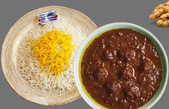 Fesenjan with Rice