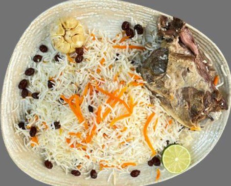 Qabili Palaw with Lamb Neck