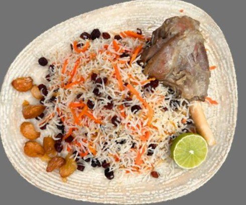 Qabili Palaw with Lamb Shank