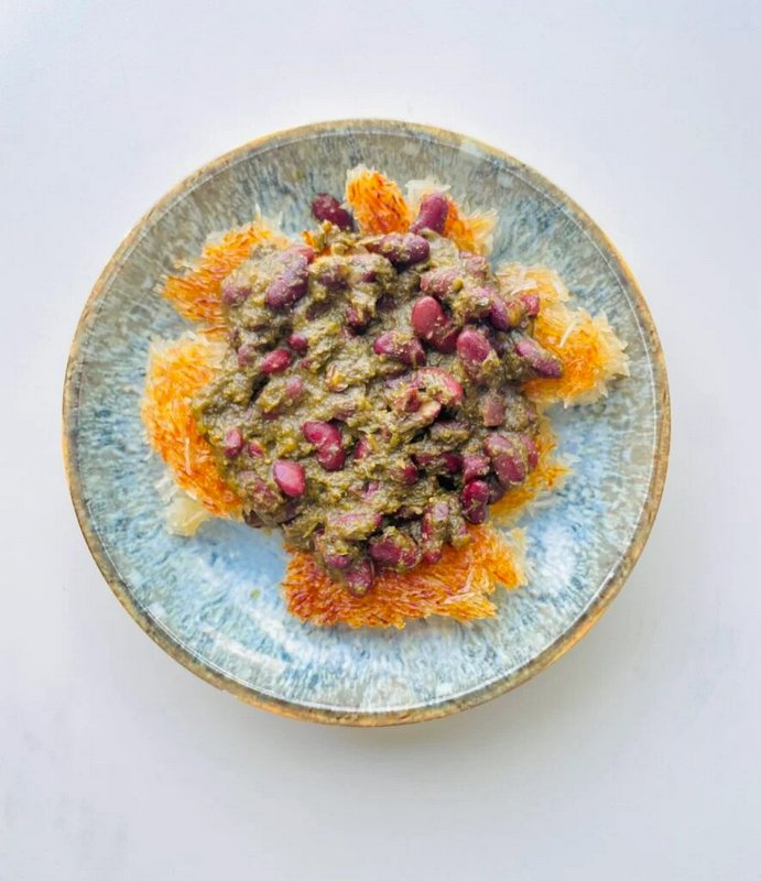 Regular Tahdig ba Ghormeh Sabzi