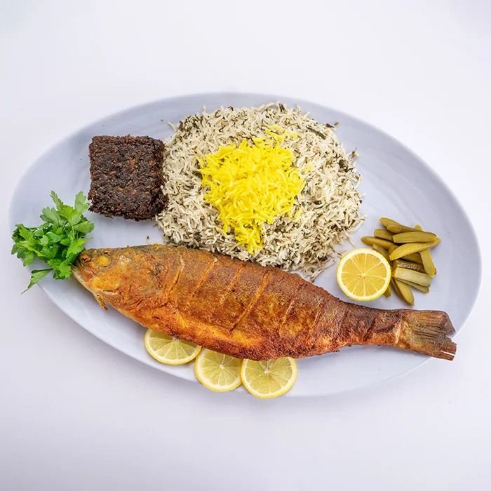 Sabzi Polo ba Mahi Seabass