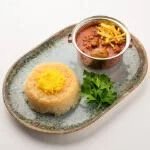 Chelo Khoresh-e Gheymeh Sibzamini