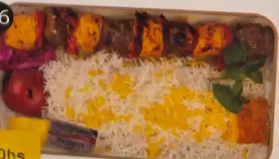 كباب بختياري مع أرز
