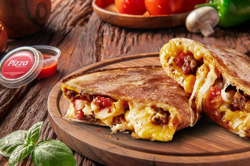 Cheddar Cheeseburger Papadia